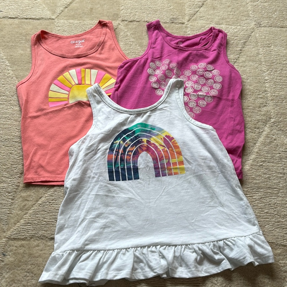 Girls Tank Top Bundle Size Medium (7/8)